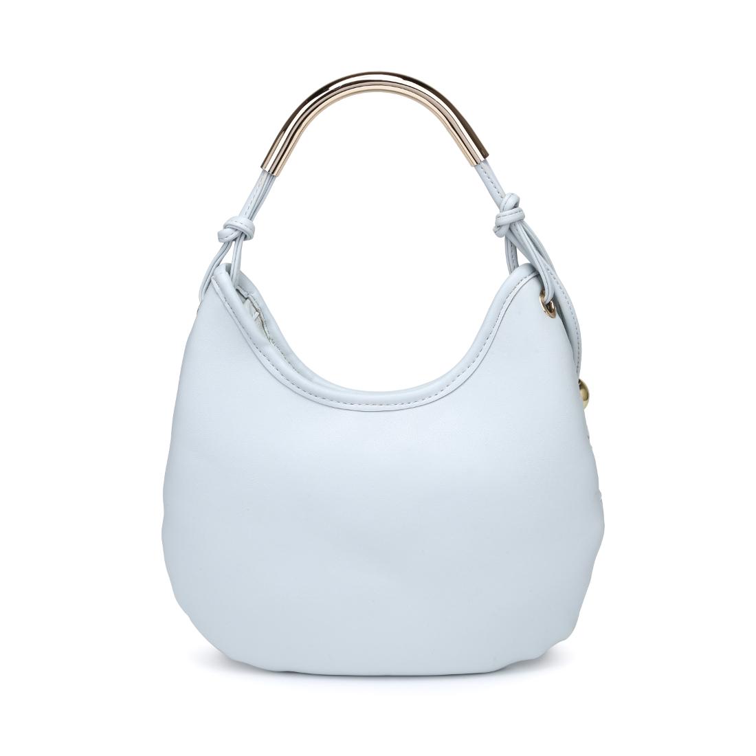 Woman wearing Ice Blue Moda Luxe Lucia Hobo 842017141259 View 7 | Ice Blue