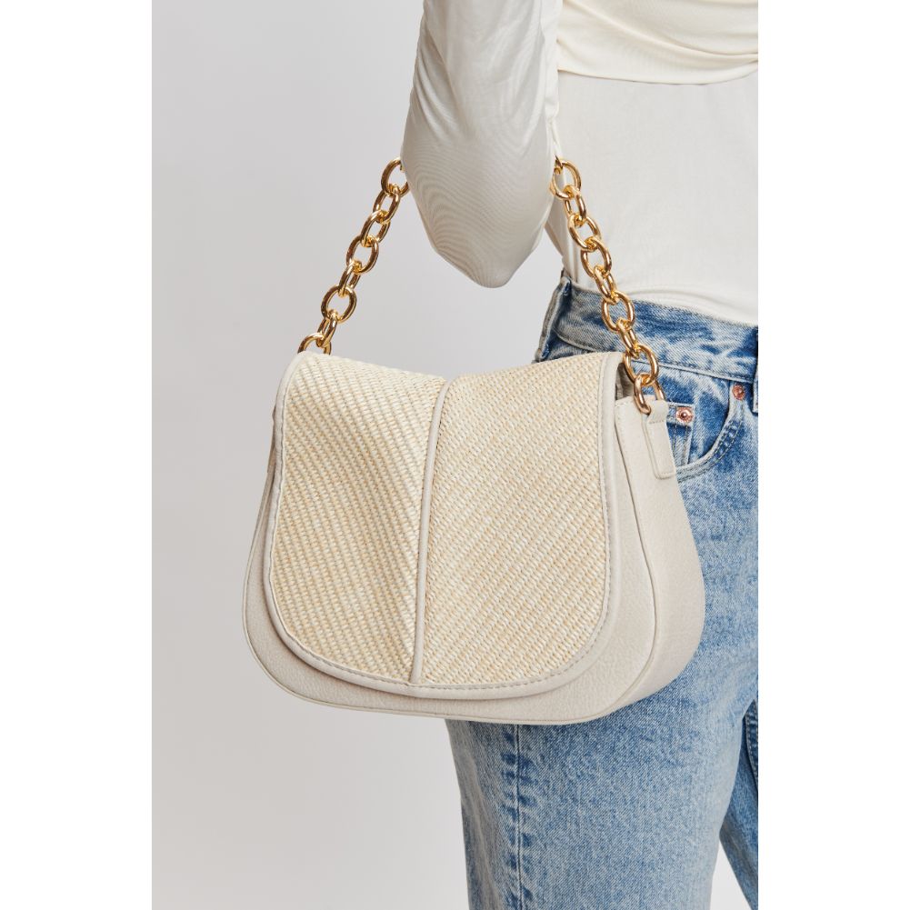 Woman wearing Ivory Moda Luxe Nevelle Crossbody 842017131953 View 4 | Ivory