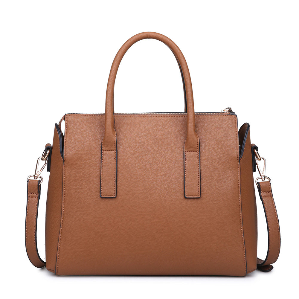 Product Image of Moda Luxe Verona Satchel 842017114949 View 3 | Tan