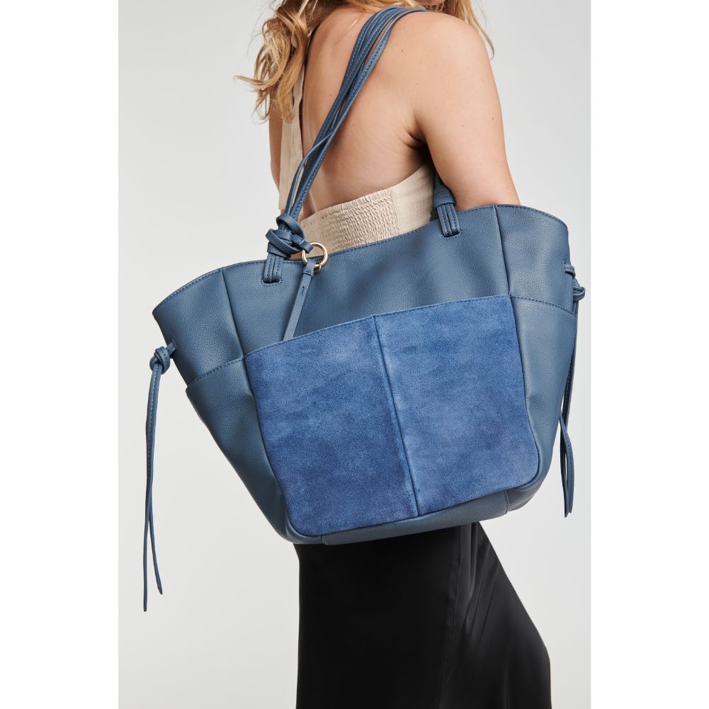 Woman wearing Denim Moda Luxe Chloe Hobo 842017126904 View 1 | Denim