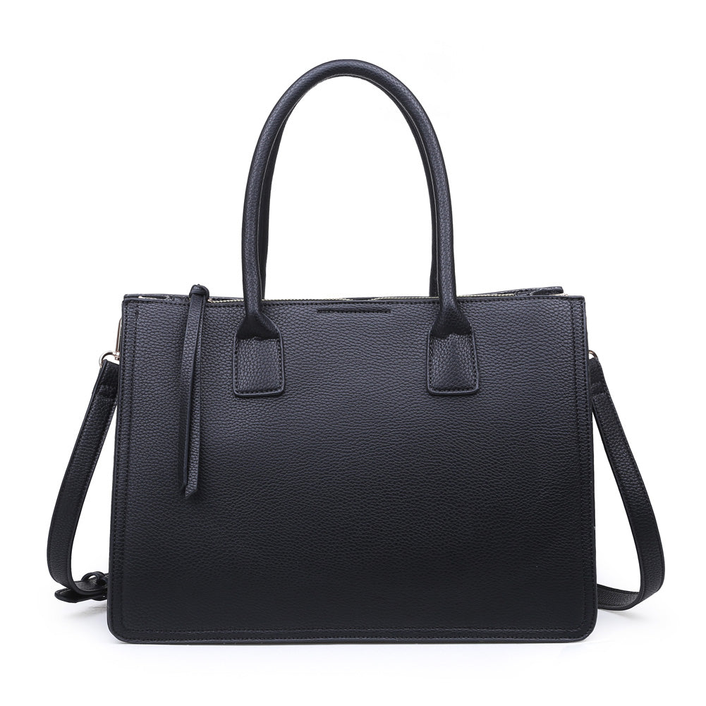 Product Image of Moda Luxe Amanda Satchel 842017116356 View 1 | Black