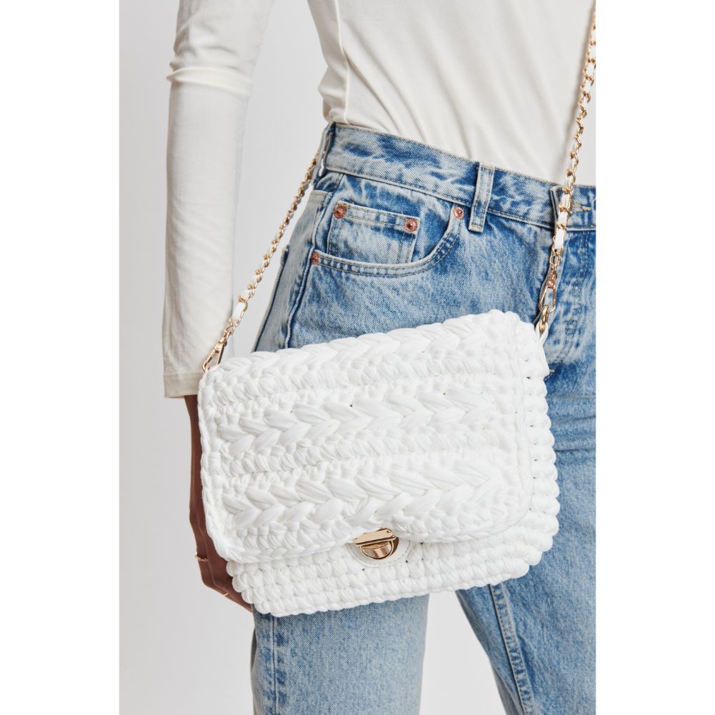 Woman wearing Cream Sol and Selene Annalise Crossbody 842017132288 View 4 | Cream