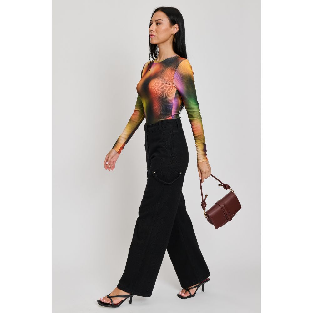 Woman wearing Espresso Sol and Selene Norah Crossbody 842017133681 View 3 | Espresso