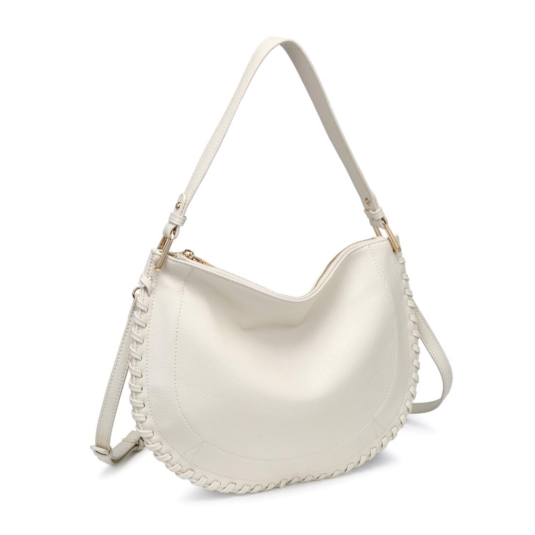 Woman wearing Ivory Moda Luxe Lita Hobo 842017141075 View 6 | Ivory
