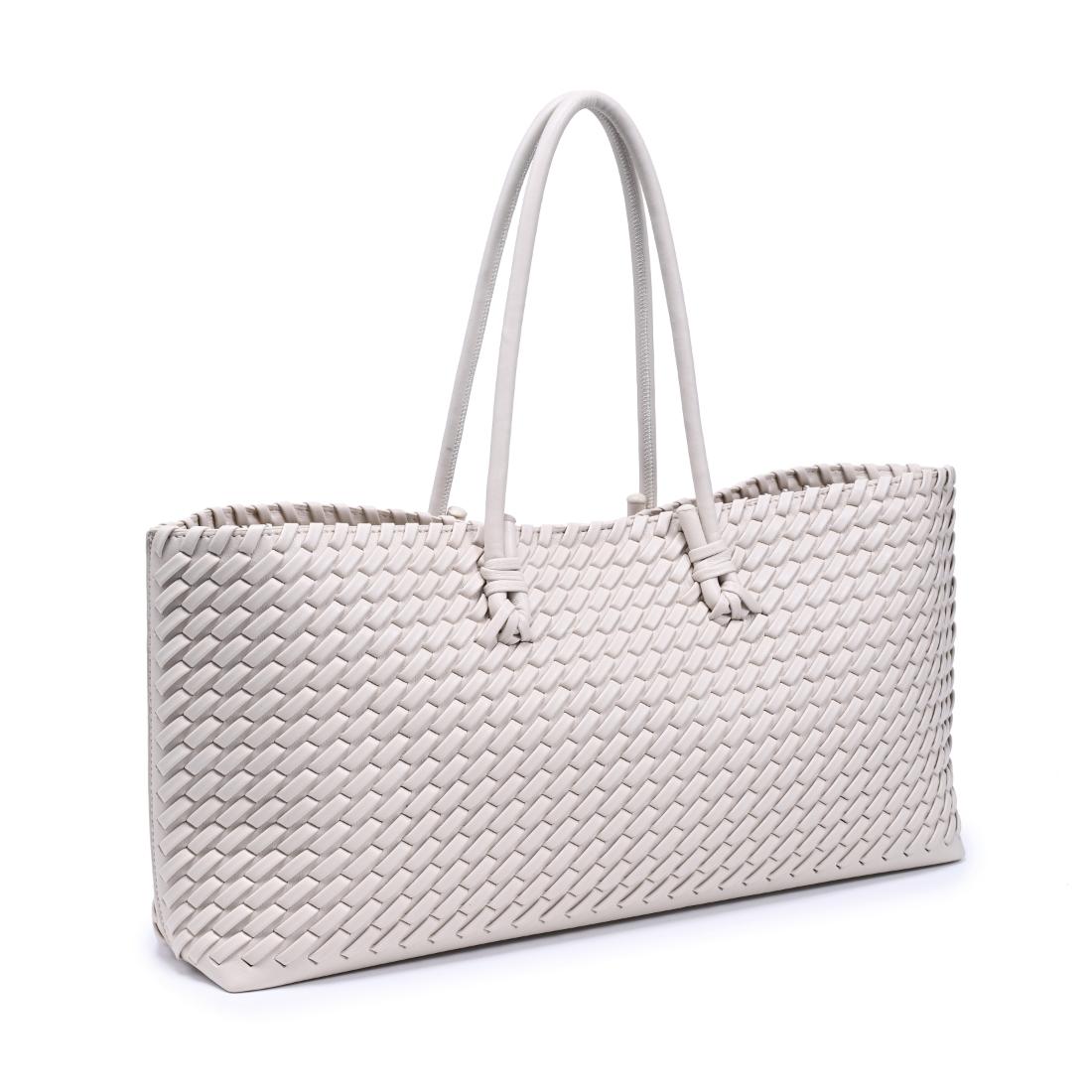 Woman wearing Cream Moda Luxe Nola Tote 842017140887 View 6 | Cream