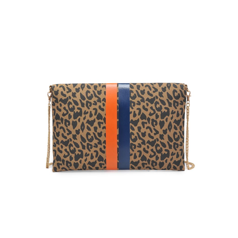 Woman wearing Leopard Moda Luxe Tory Clutch 842017129233 View 7 | Leopard