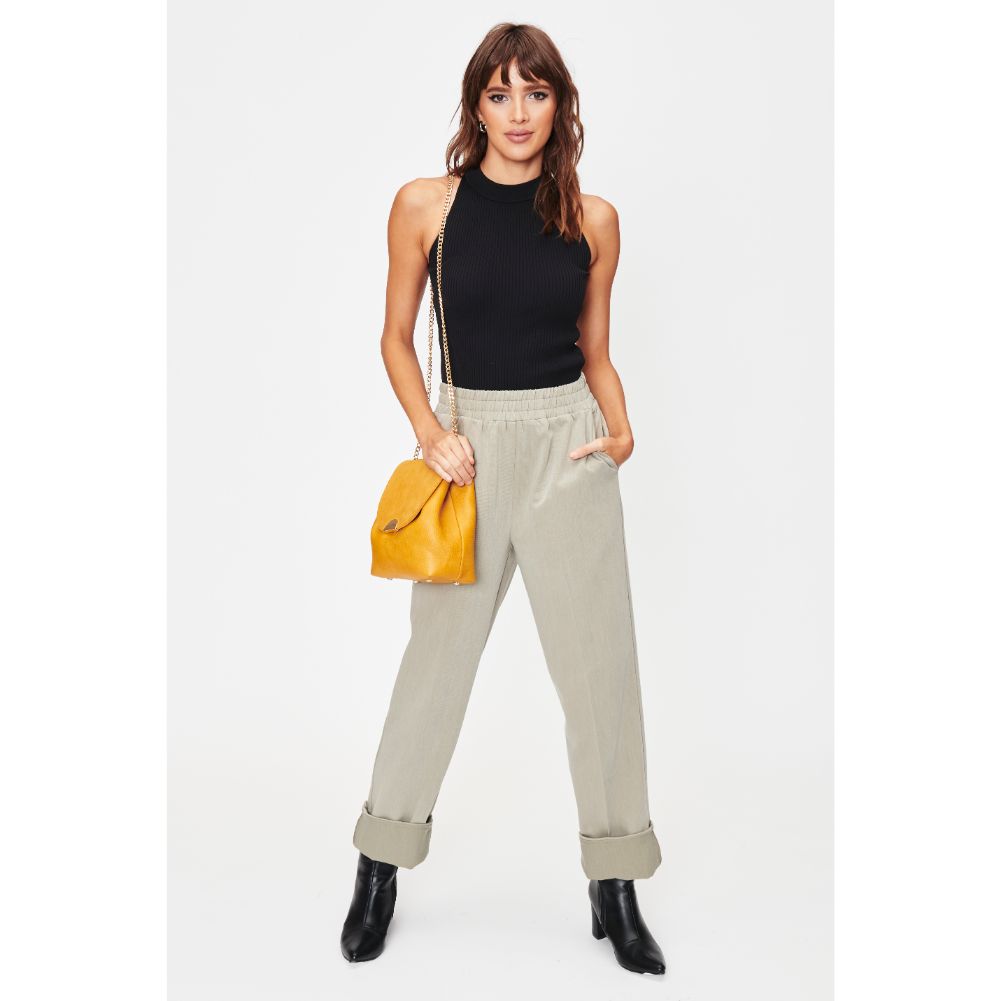 Woman wearing Mustard Sol and Selene Breanna Crossbody 842017127956 View 4 | Mustard