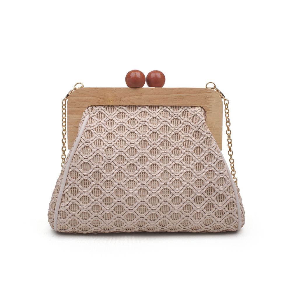 Product Image of Moda Luxe Brenna Clutch 842017125495 View 7 | Natural