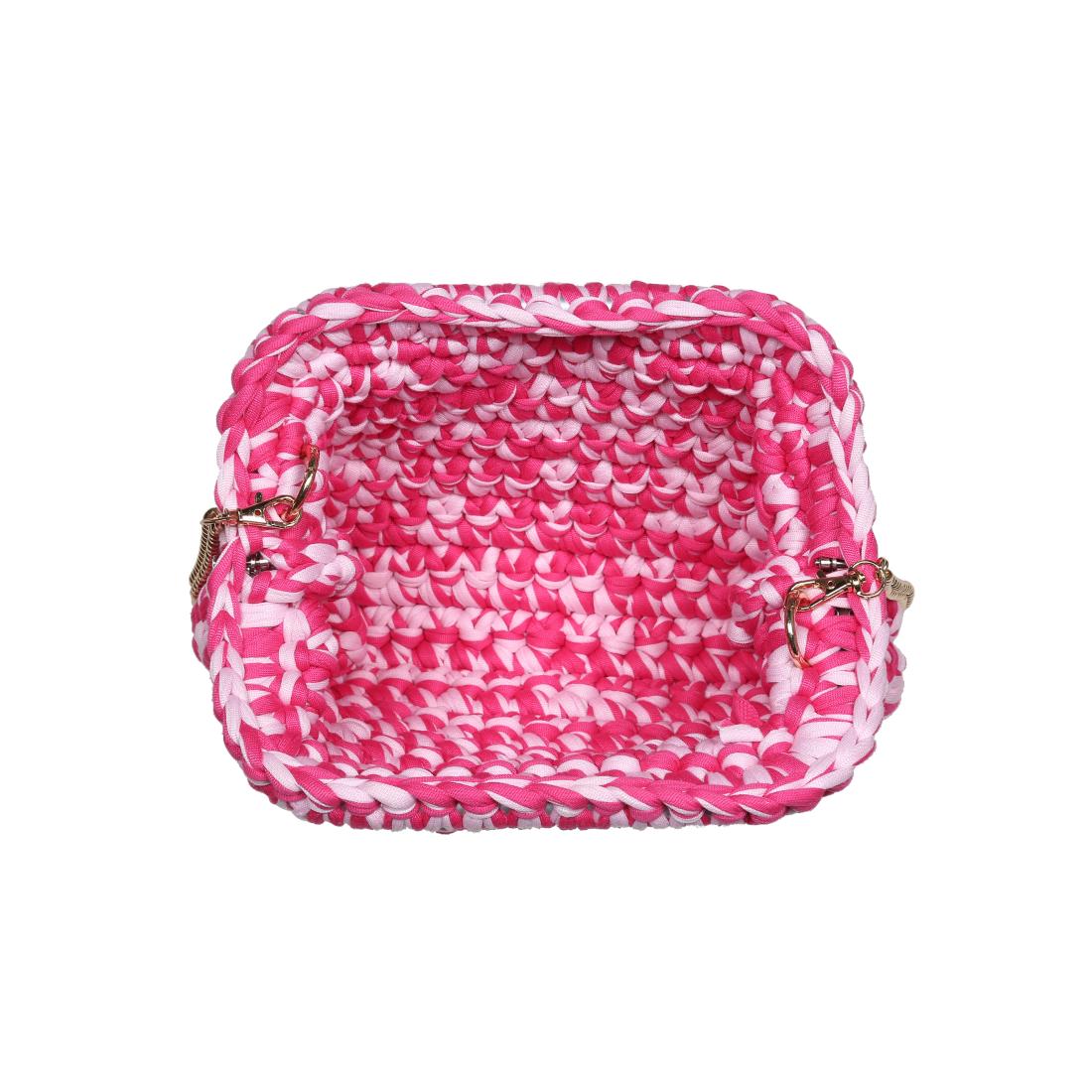Woman wearing Hot Pink Moda Luxe Raya Clutch 842017138389 View 9 | Hot Pink