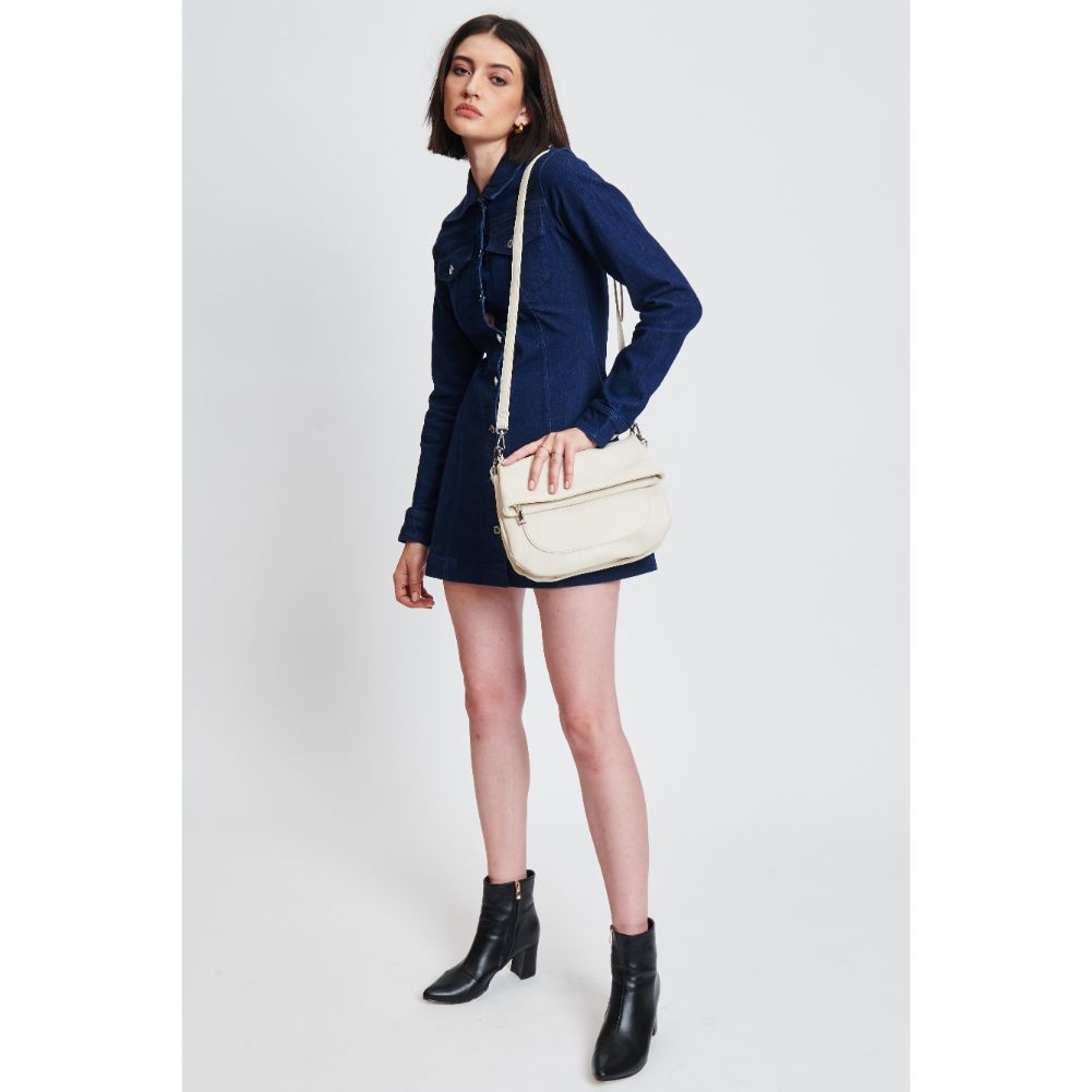 Woman wearing Ivory Sol and Selene Blake Crossbody 842017132677 View 2 | Ivory