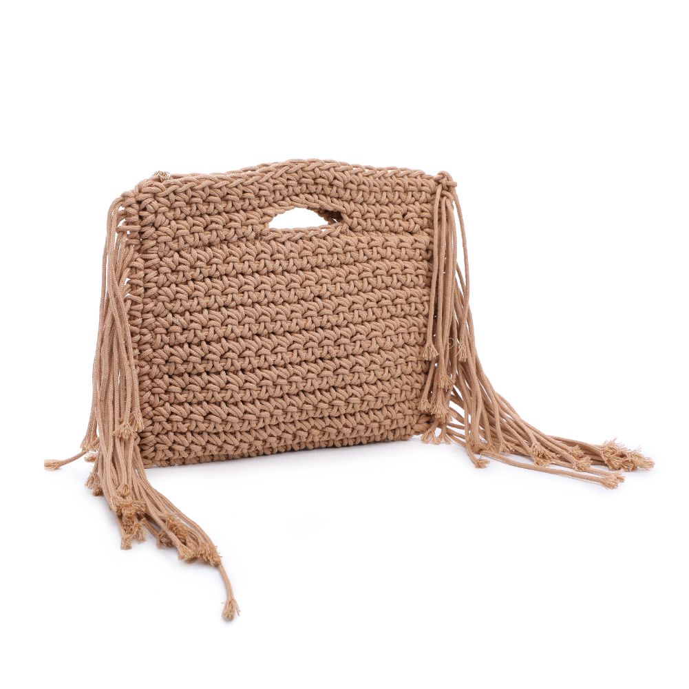 Woman wearing Natural Moda Luxe Frankie Handbag 842017129752 View 6 | Natural
