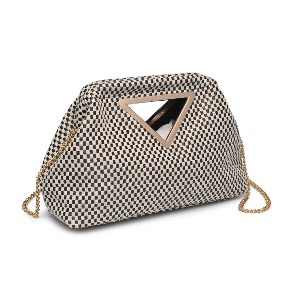 Woman wearing Black White Moda Luxe Kelsi Crossbody 842017129325 View 6 | Black White