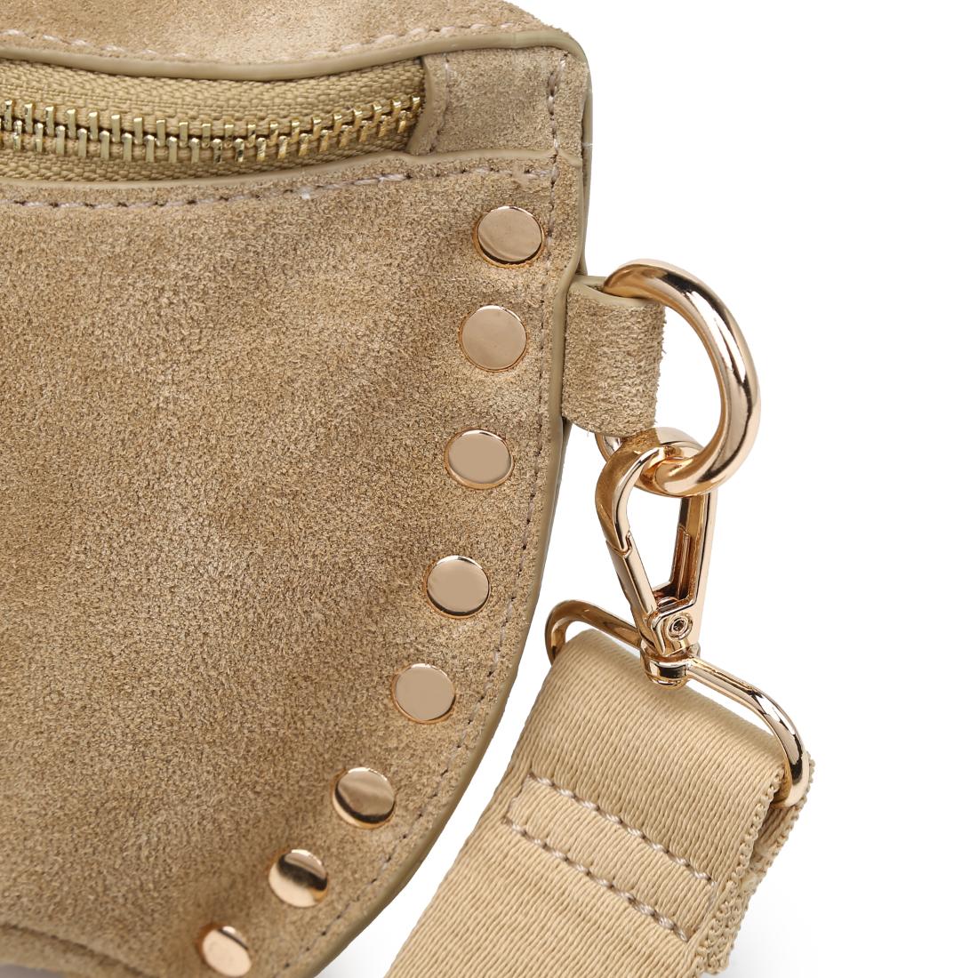 Moda Luxe Gizelle-Suede Belt Bag 842017141471 View 8 | Custard