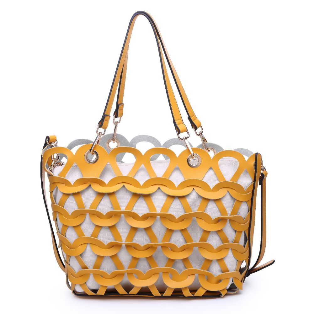 Product Image of Moda Luxe Paige Tote 842017119791 View 7 | Mustard