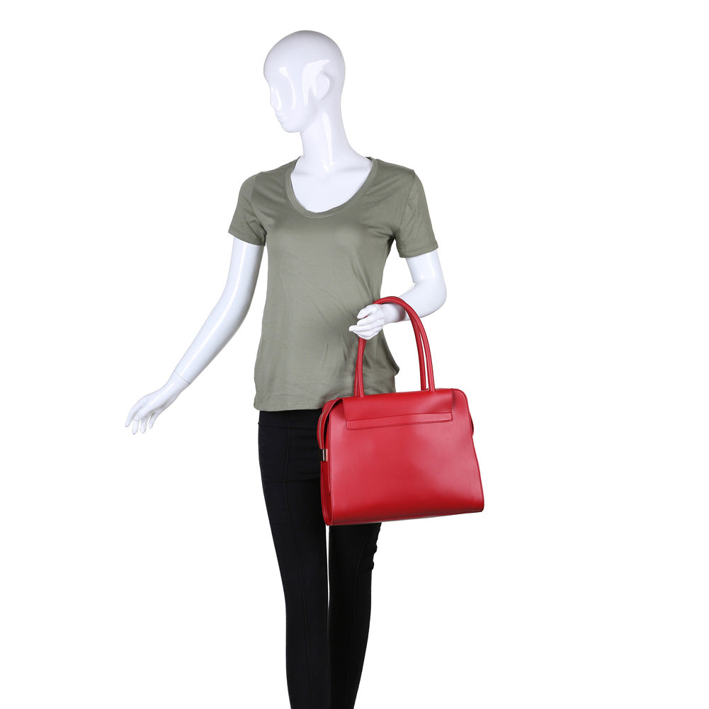 Product Image of Moda Luxe Juliette Satchel 842017114727 View 5 | Red