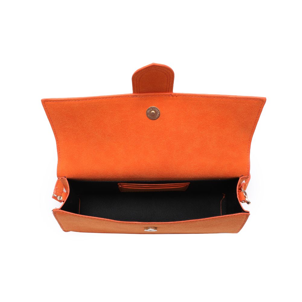 Product Image of Moda Luxe Violet - Suede Crossbody 842017130734 View 8 | Orange