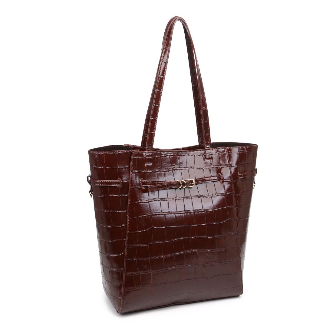 Product Image of Moda Luxe Athena Bucket 842017139829 View 2 | Chocolate