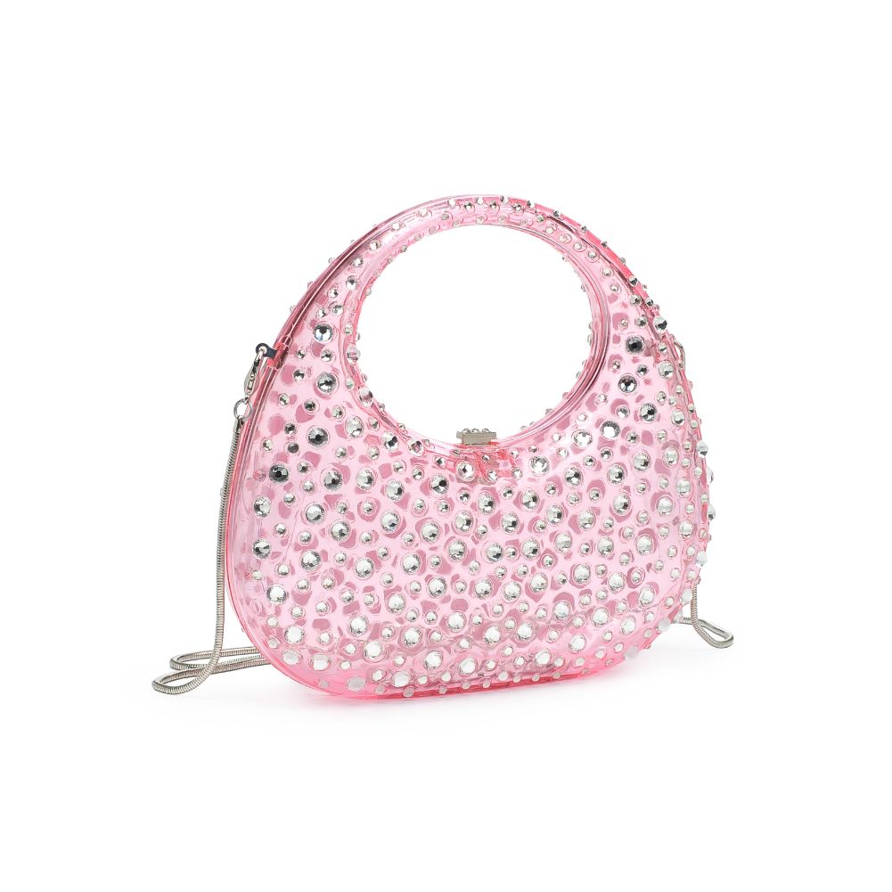 Woman wearing Pink Moda Luxe Vianca Evening Bag 842017133988 View 6 | Pink