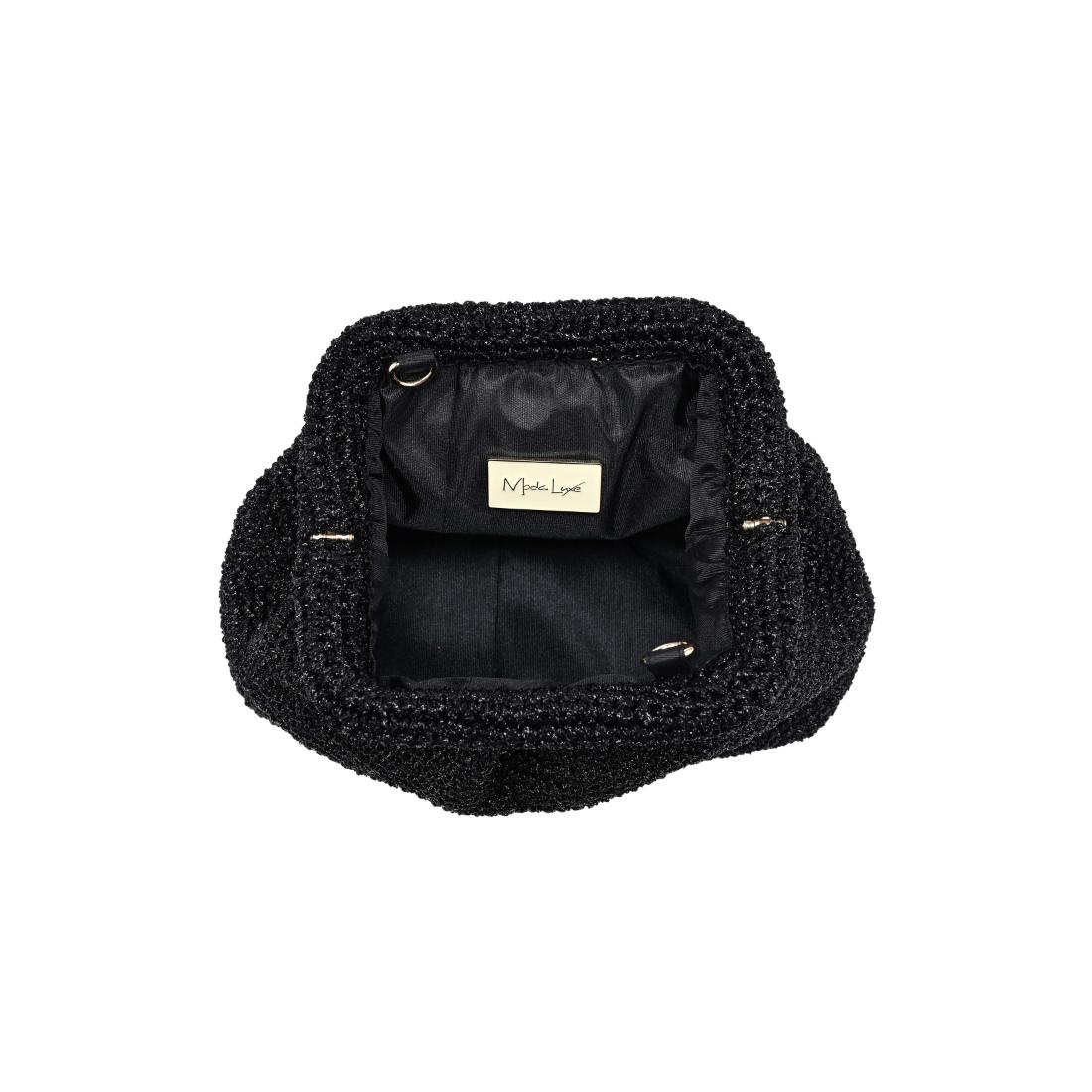 Woman wearing Black Moda Luxe Amelia Clutch 842017140979 View 9 | Black