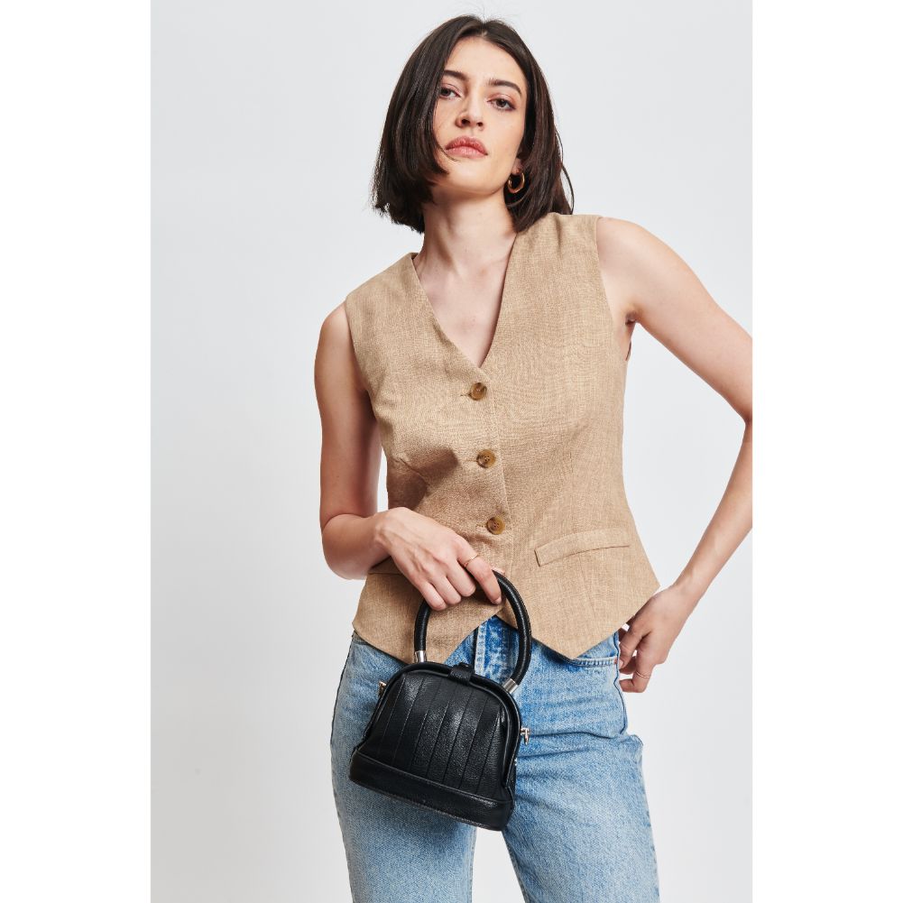 Woman wearing Black Sol and Selene Charmaine Crossbody 842017131274 View 1 | Black