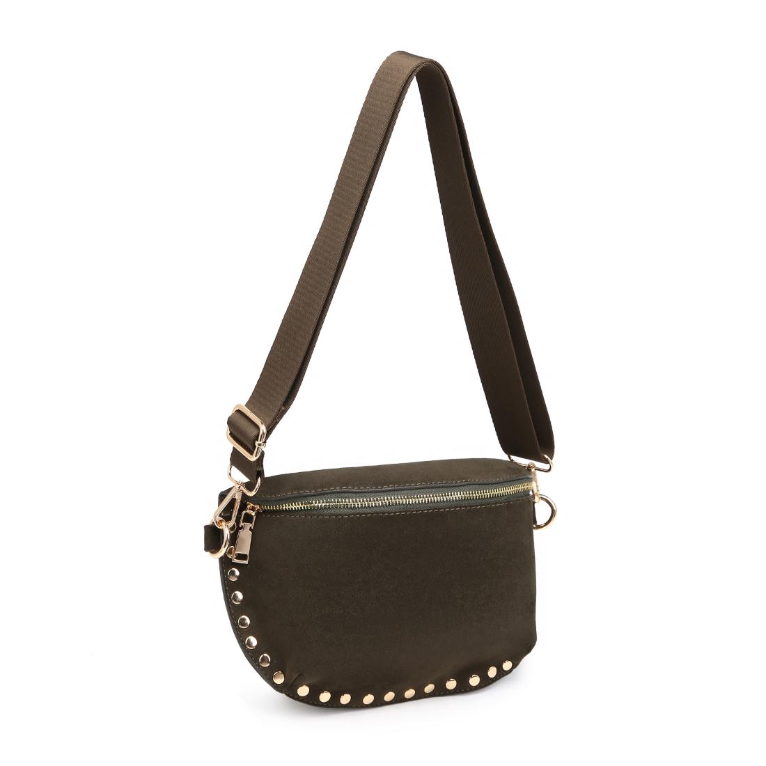 Product Image of Sol and Selene Gizelle-Suede Belt Bag 842017139690 View 6 | Olive