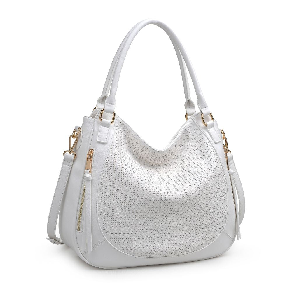 Product Image of Moda Luxe Angelica Satchel 842017123873 View 2 | White