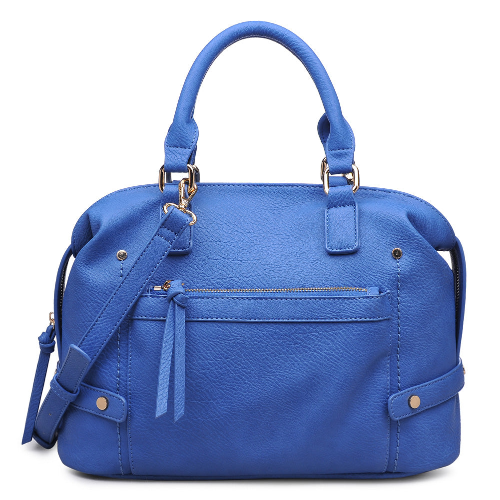 Product Image of Moda Luxe Augusta Patina Satchel 842017106616 View 1 | Blue