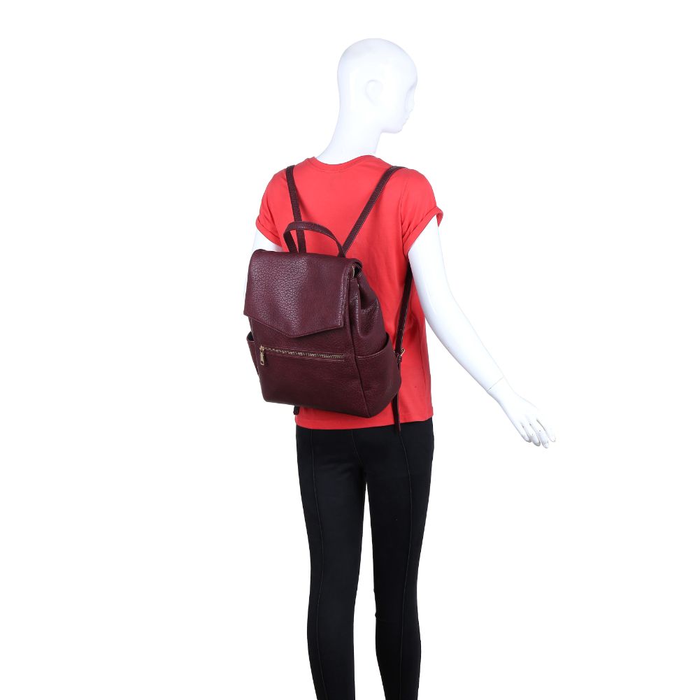 Product Image of Moda Luxe Bo Backpack 842017121879 View 5 | Burgundy