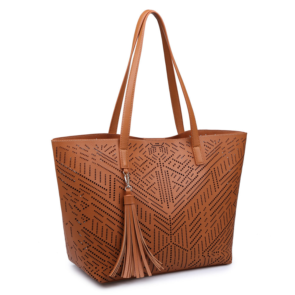 Product Image of Moda Luxe Wanderlust Tote 842017110972 View 2 | Tan