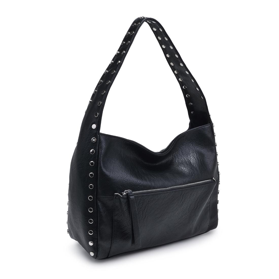 Woman wearing Black Moda Luxe Misty Hobo 842017137191 View 6 | Black