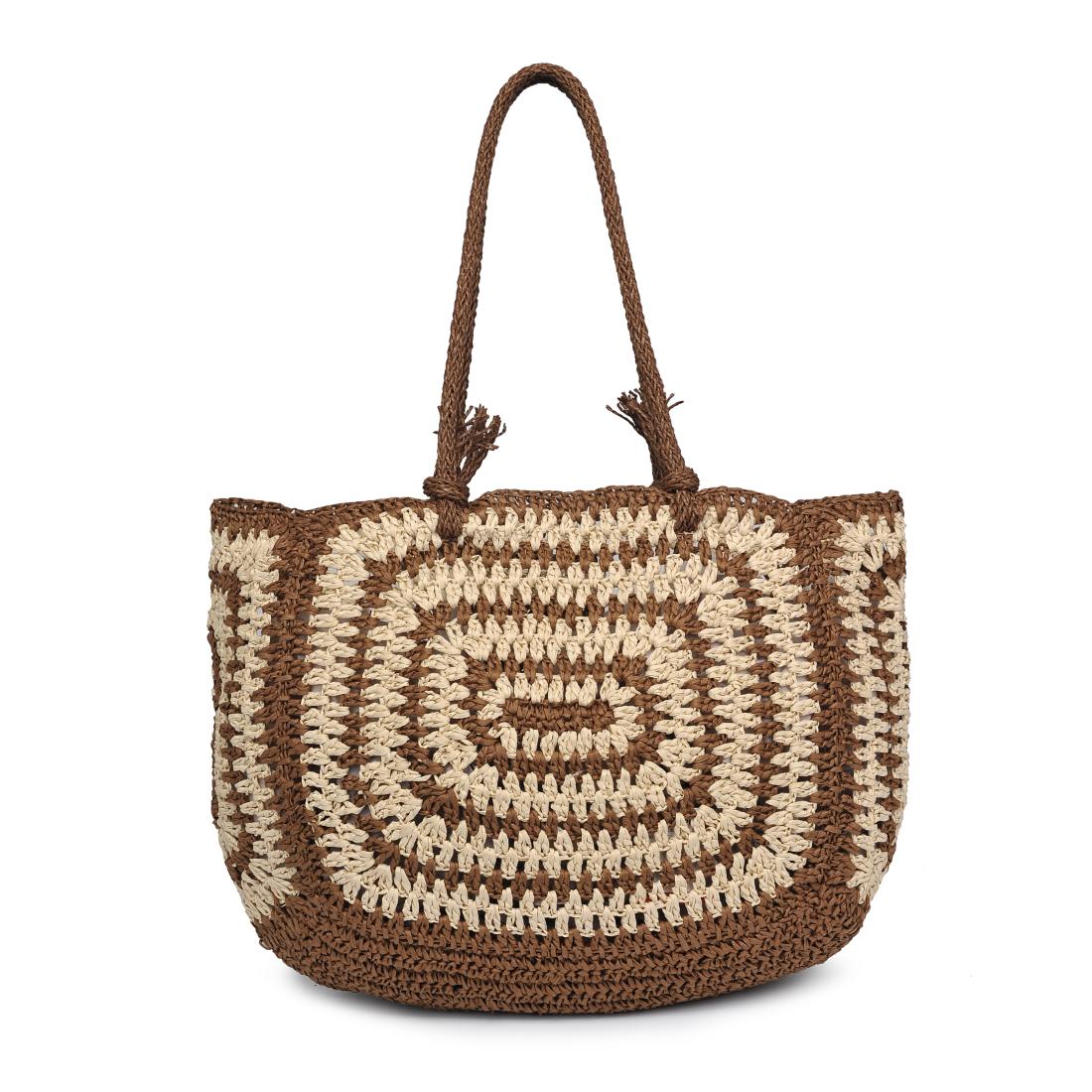 Woman wearing Brown Natural Moda Luxe Isla Tote 842017137665 View 7 | Brown Natural