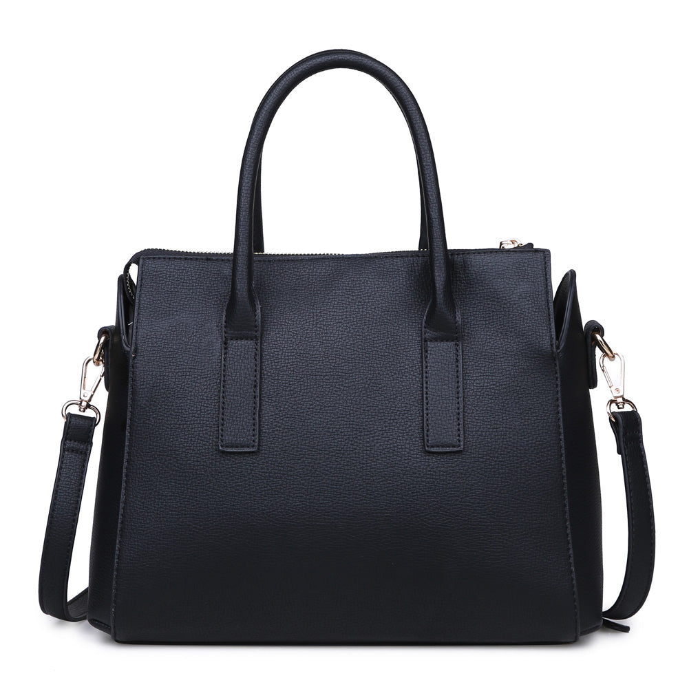 Product Image of Moda Luxe Verona Satchel 842017114918 View 3 | Black