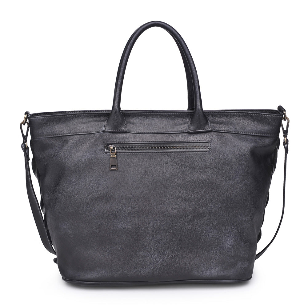 Product Image of Moda Luxe Rosa Satchel 842017119272 View 3 | Black