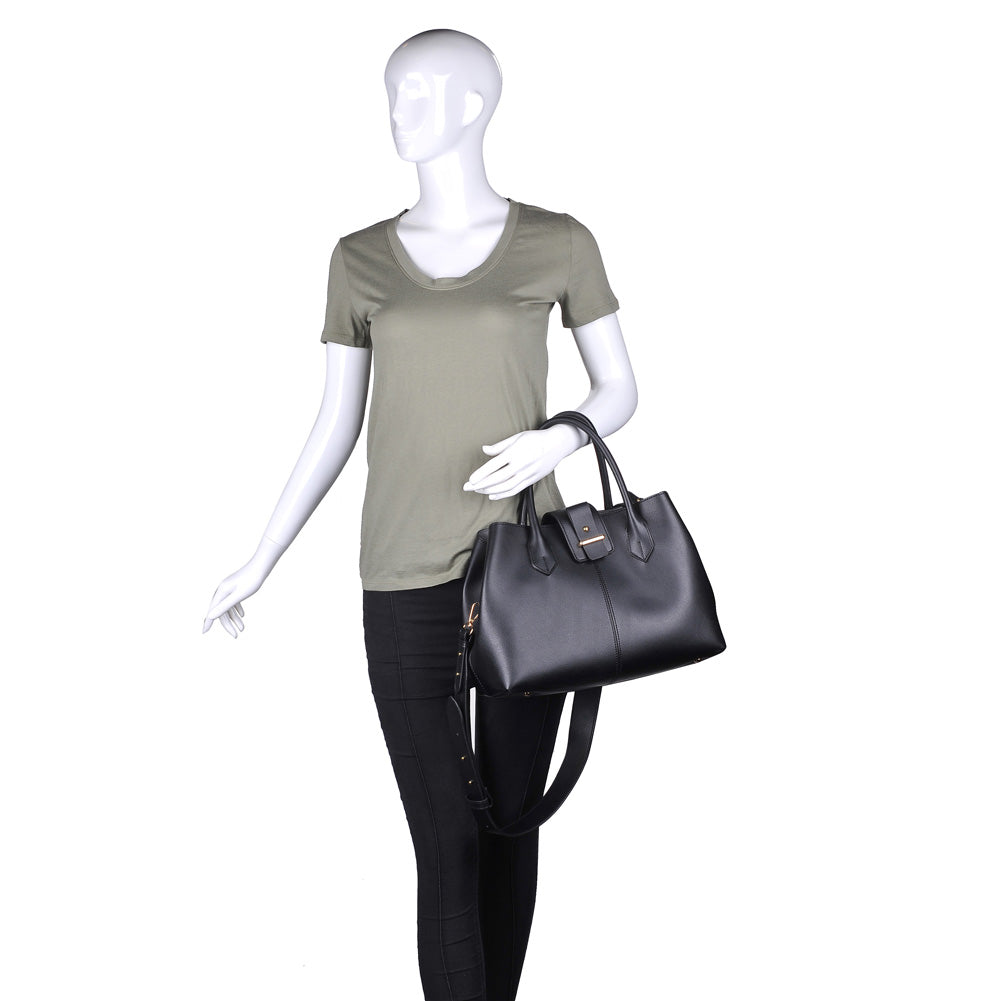Product Image of Moda Luxe Bianca Satchel 842017116776 View 5 | Black