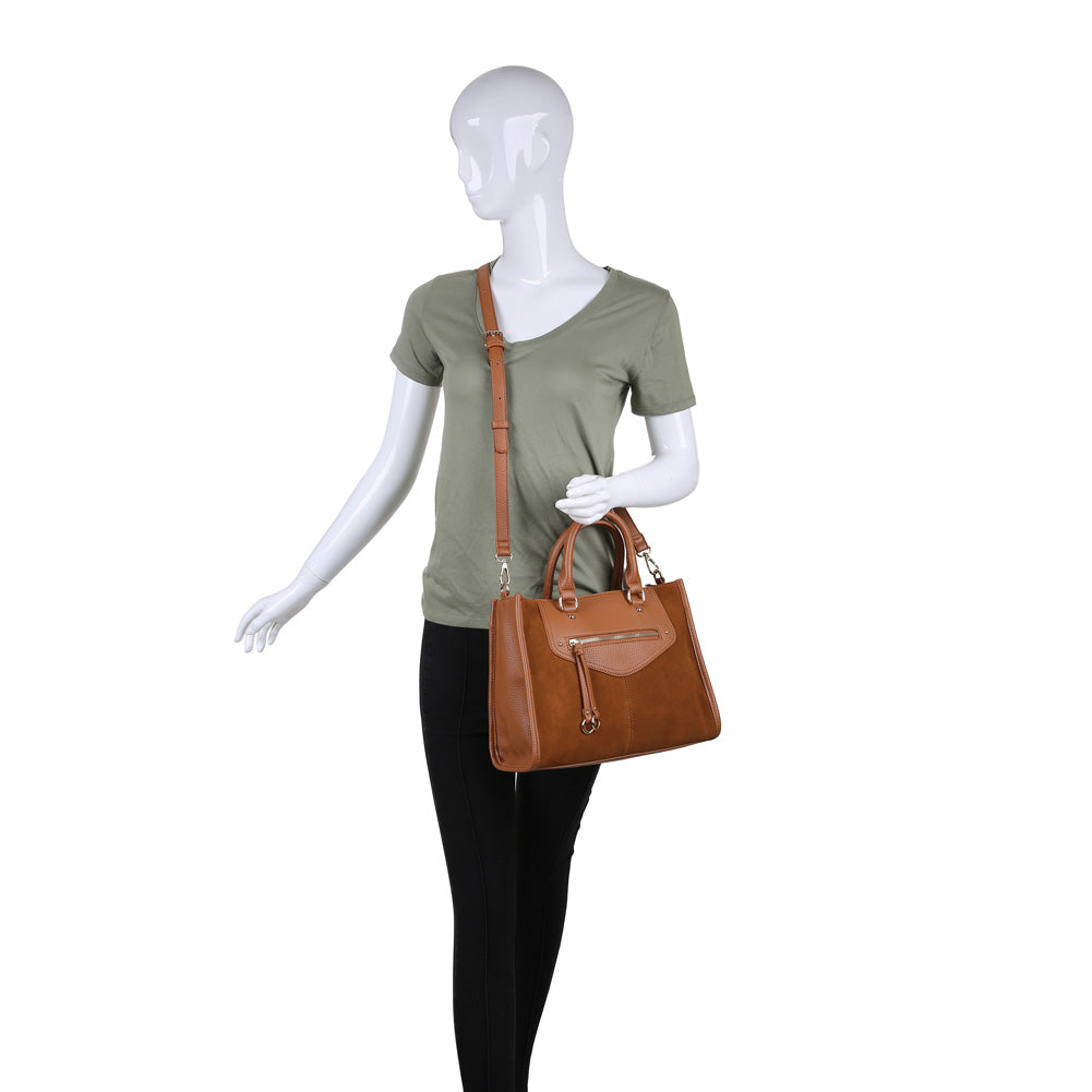 Product Image of Moda Luxe Bridgette Satchel 842017119661 View 5 | Tan