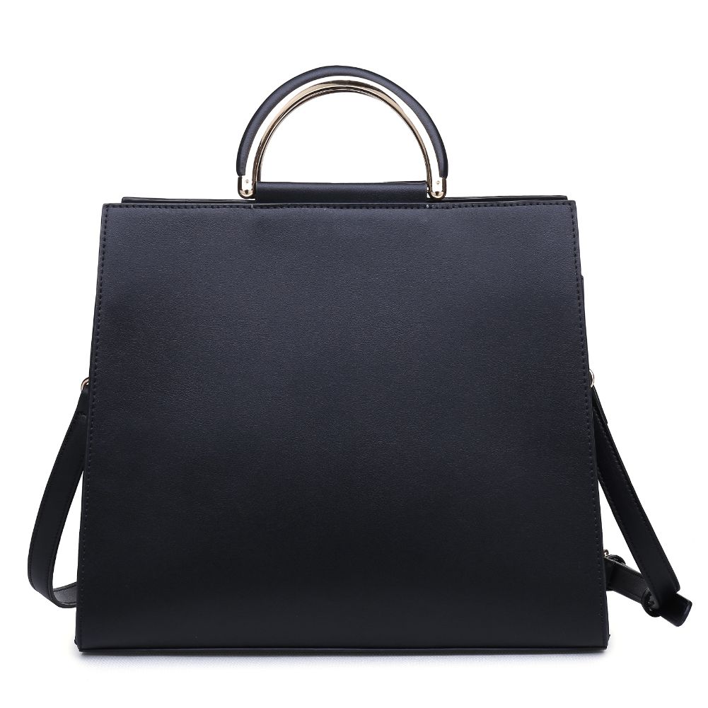 Product Image of Moda Luxe Noelle Satchel 842017113454 View 3 | Black