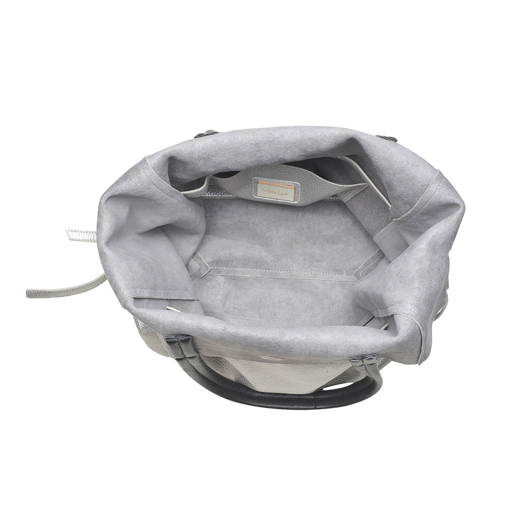 Product Image of Moda Luxe Phoenix Tote 842017111887 View 4 | Silver