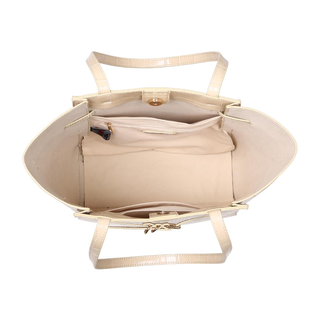 Product Image of Moda Luxe Athena Bucket 842017139843 View 4 | Cream