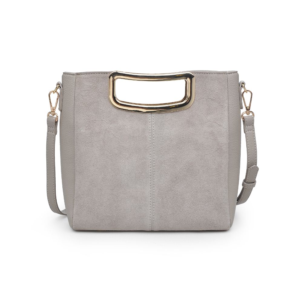 Woman wearing Grey Moda Luxe Brielle Crossbody 842017123019 View 5 | Grey