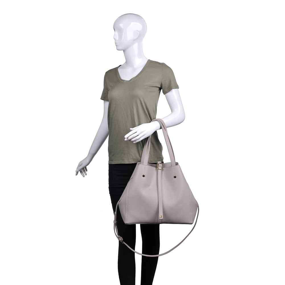Product Image of Moda Luxe Josephine Satchel 842017116875 View 5 | Grey