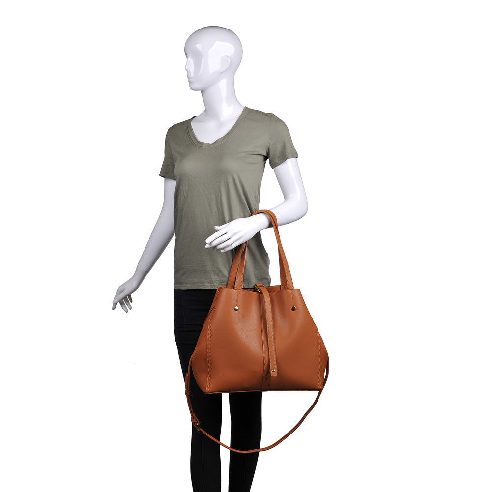 Product Image of Moda Luxe Josephine Satchel 842017116868 View 5 | Tan
