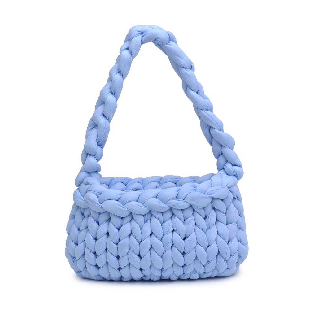 Woman wearing Sky Blue Moda Luxe Trendelle Hobo 842017134978 View 7 | Sky Blue