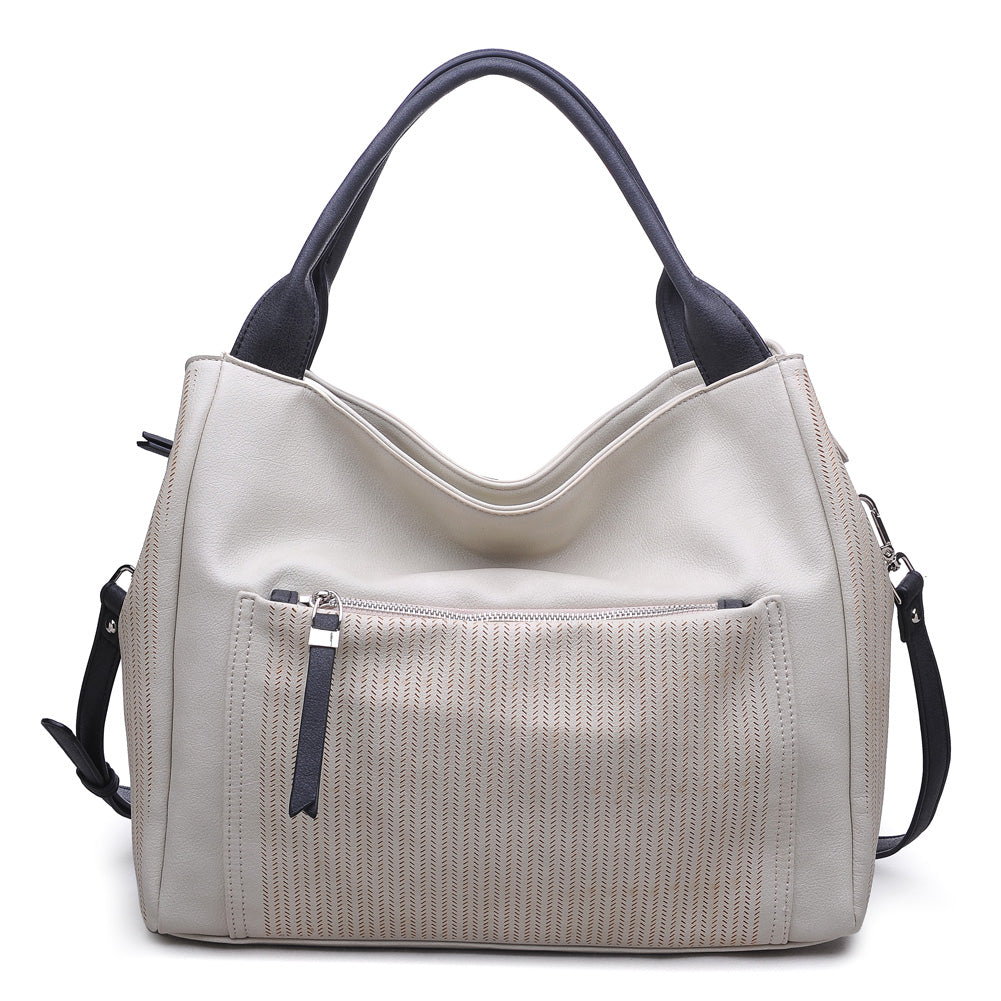 Product Image of Moda Luxe Mika Satchel 842017105657 View 1 | Bone