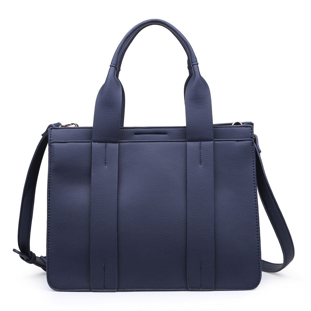 Product Image of Moda Luxe Kelly Satchel 842017116325 View 1 | Navy