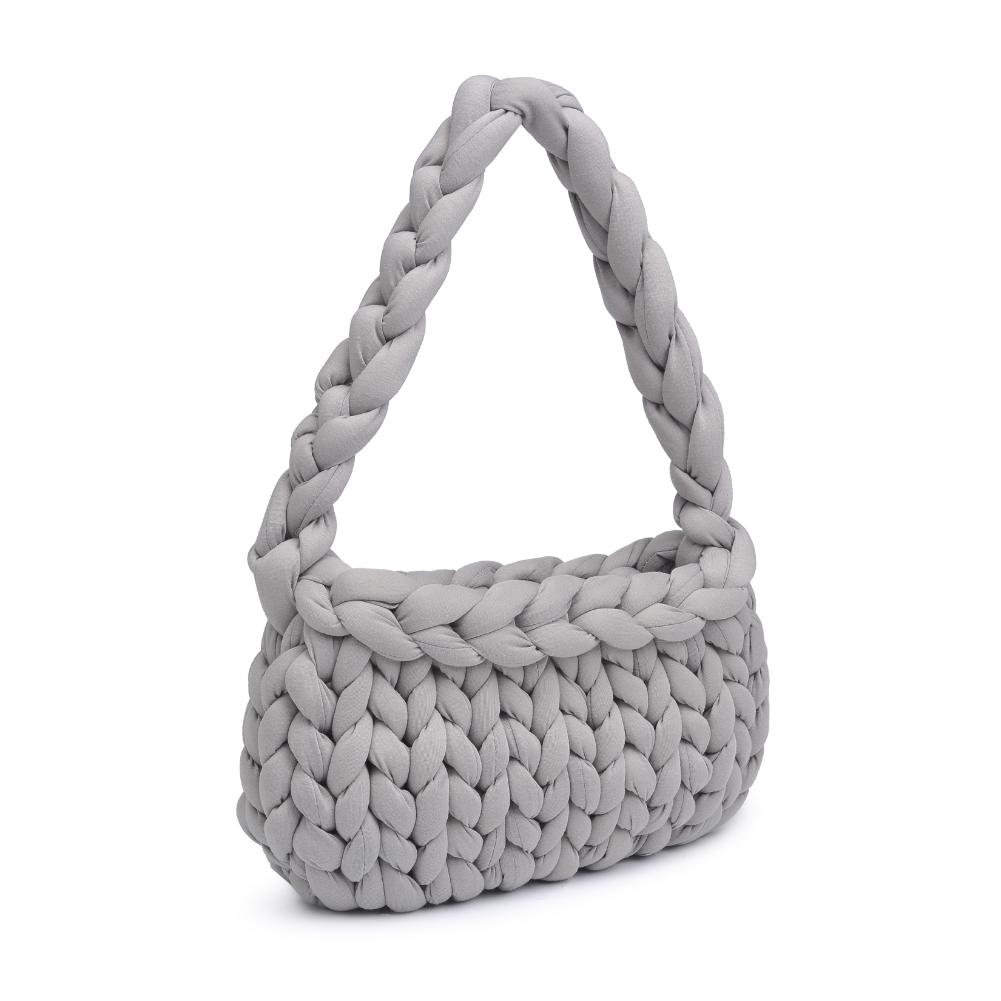 Woman wearing Grey Moda Luxe Trendelle Hobo 842017134961 View 6 | Grey