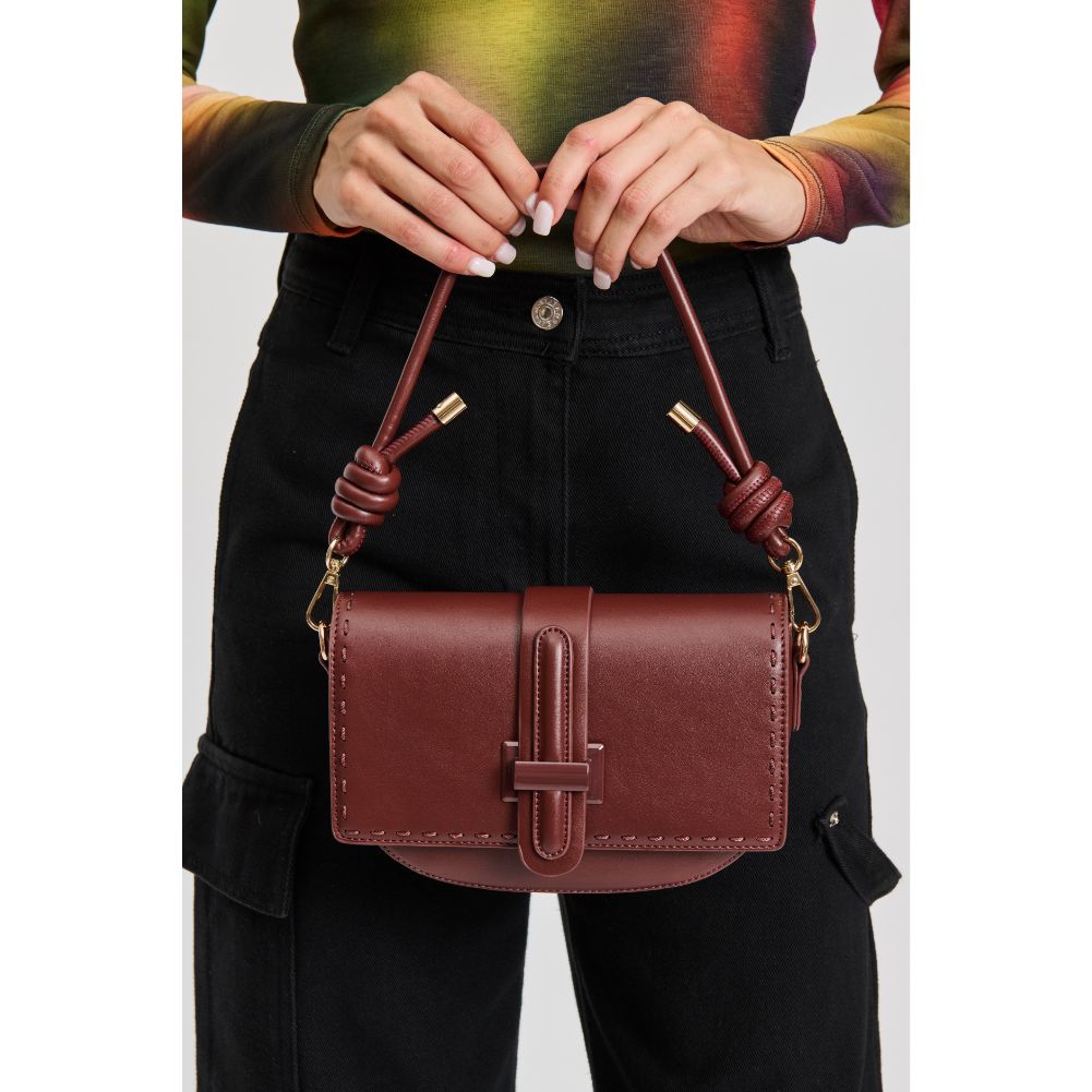 Woman wearing Espresso Sol and Selene Norah Crossbody 842017133681 View 1 | Espresso