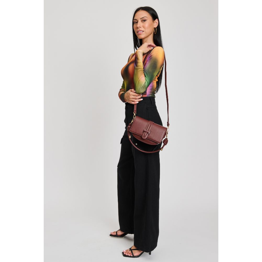 Woman wearing Espresso Sol and Selene Norah Crossbody 842017133681 View 4 | Espresso