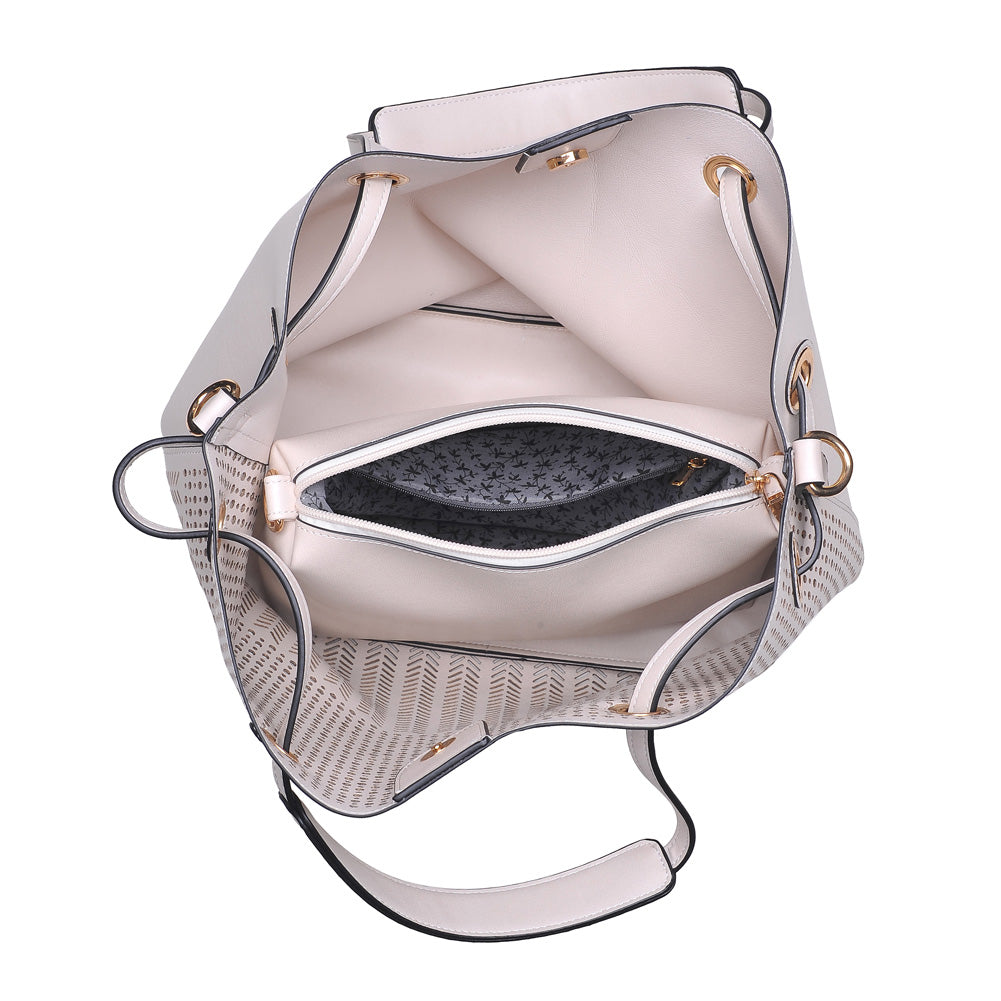 Product Image of Moda Luxe Clara Tote 842017111856 View 4 | Cream