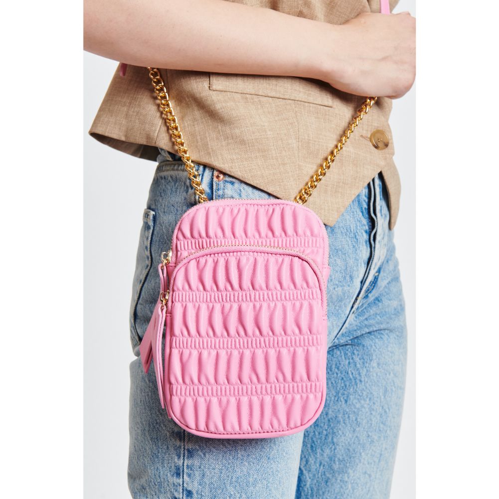 Woman wearing Bubblegum Sol and Selene Chantal Crossbody 842017131472 View 4 | Bubblegum