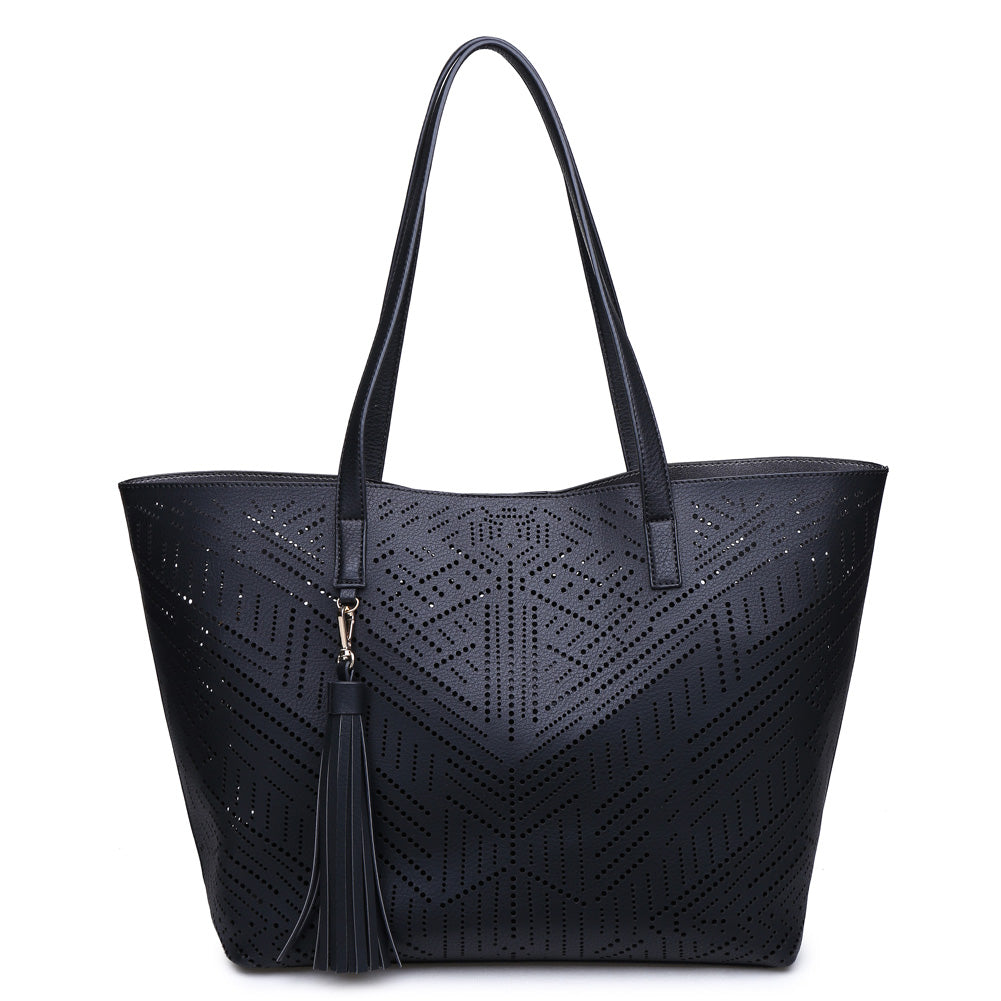 Product Image of Moda Luxe Wanderlust Tote 842017110934 View 1 | Black
